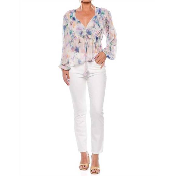 NEW AGOLDE willow mid rise slim crop jeans in sour cream - Picture 2 of 4